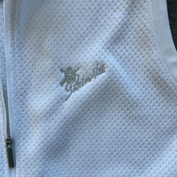 NIKE GOLF Therma-FIT Vest Womens XL White Southern Hills CC Logo NWT Full Zip - Picture 5 of 9